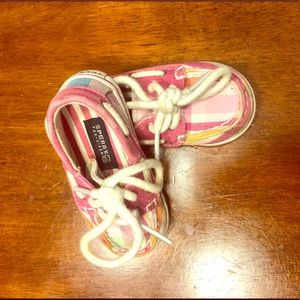 Size 3 infant sperry, plaid